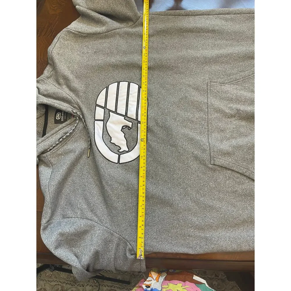 Ecko Unltd Men's Heather Gray Graphic Pullover Hoodie Sweatshirt Size [4X]